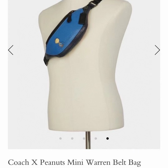 NWT Coach 5512 Limited Edition X Peanuts Mini Warren Belt Bag With Pig P… - Picture 8 of 11